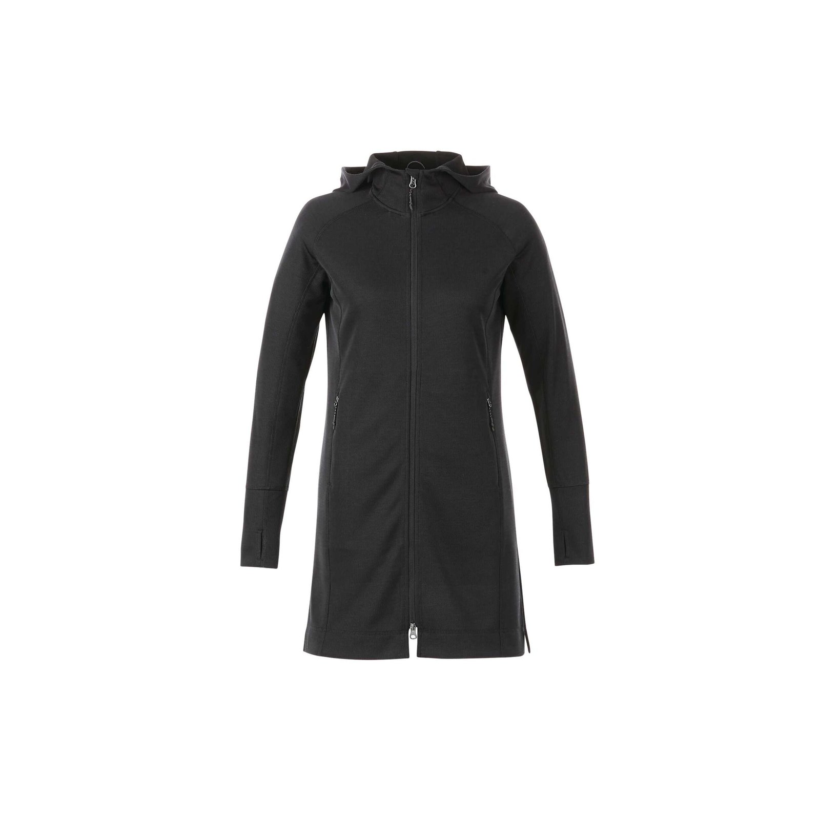 TM98210995_B_FR_OFF_9861 Women's ODELL Performance Knit Tunic Length Full Zip Hoodie with Thumb Holes - Image 1