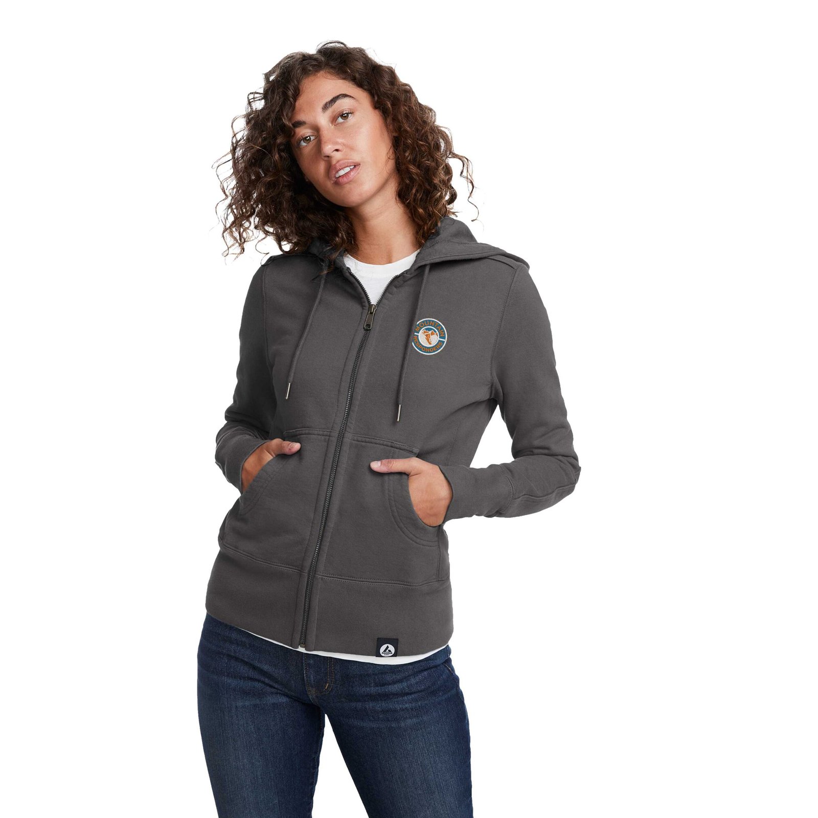 TM98224_945_D_FR_ONS Women's American Giant Classic Full Zip Heavyweight Fleece Hoodie - Image 1