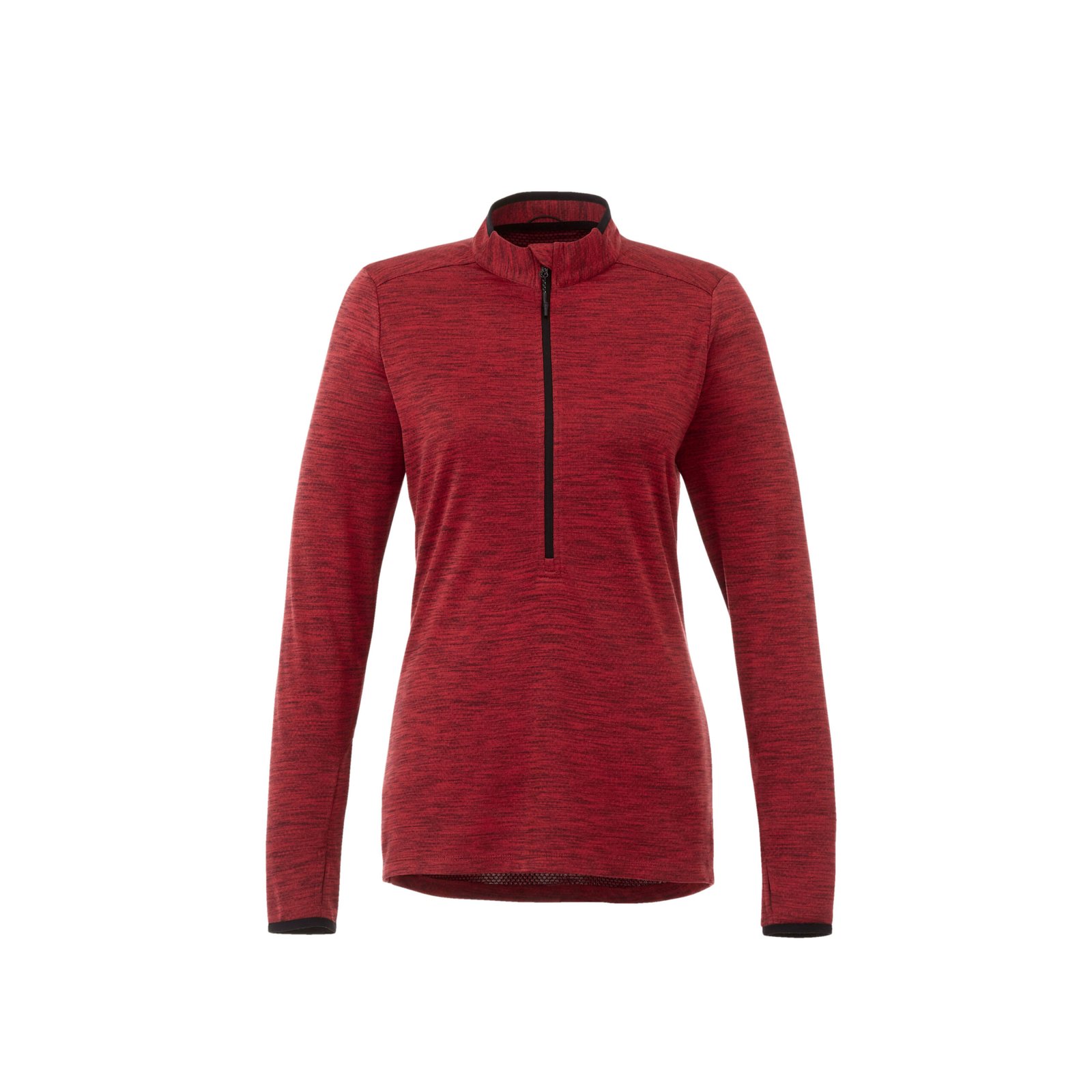TM98307_358_B_FR Women's MATHER Performance Knit Half Zip with Thumb Holes - Image 1