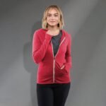 Women's GARNER Lightweight Knit Full Zip Hoodie with Thumb Holes