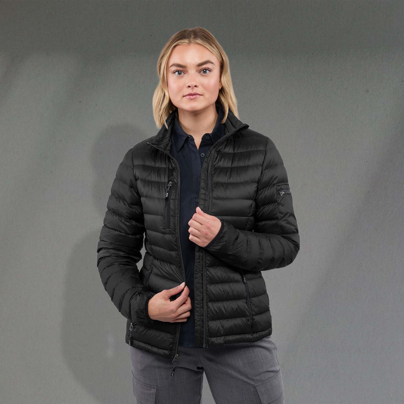 TM99899_995_B_FR_ONL_GRAY Women's WHISTLER Lightweight Down Puffer Jacket - Image 1