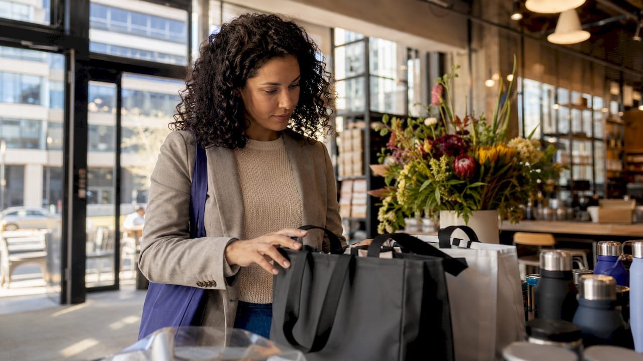 Marketing professional reviewing promotional product vendors