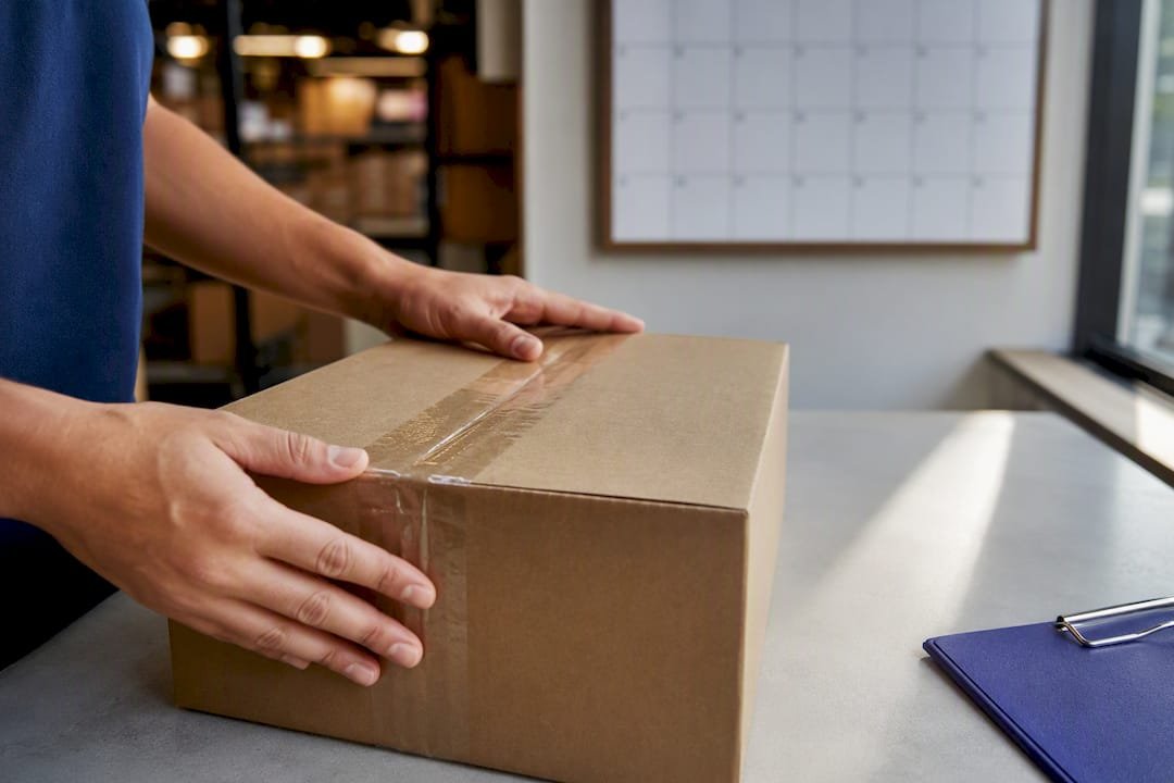 Coordinator checking event shipment timing