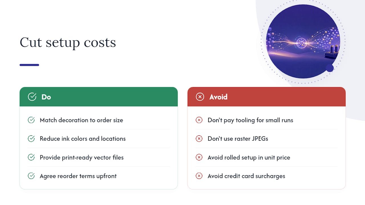 How to Cut Your Setup Costs Without Cutting Corners — overview diagram