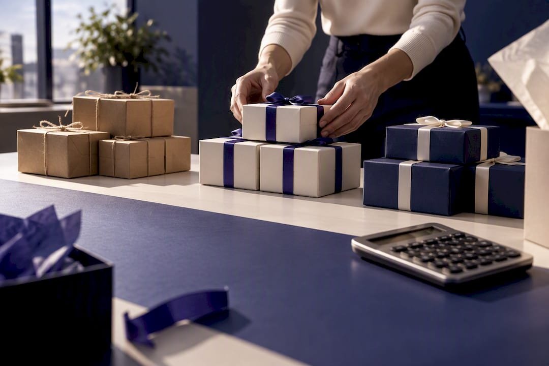 Anonymous corporate gift packages arranged by budget