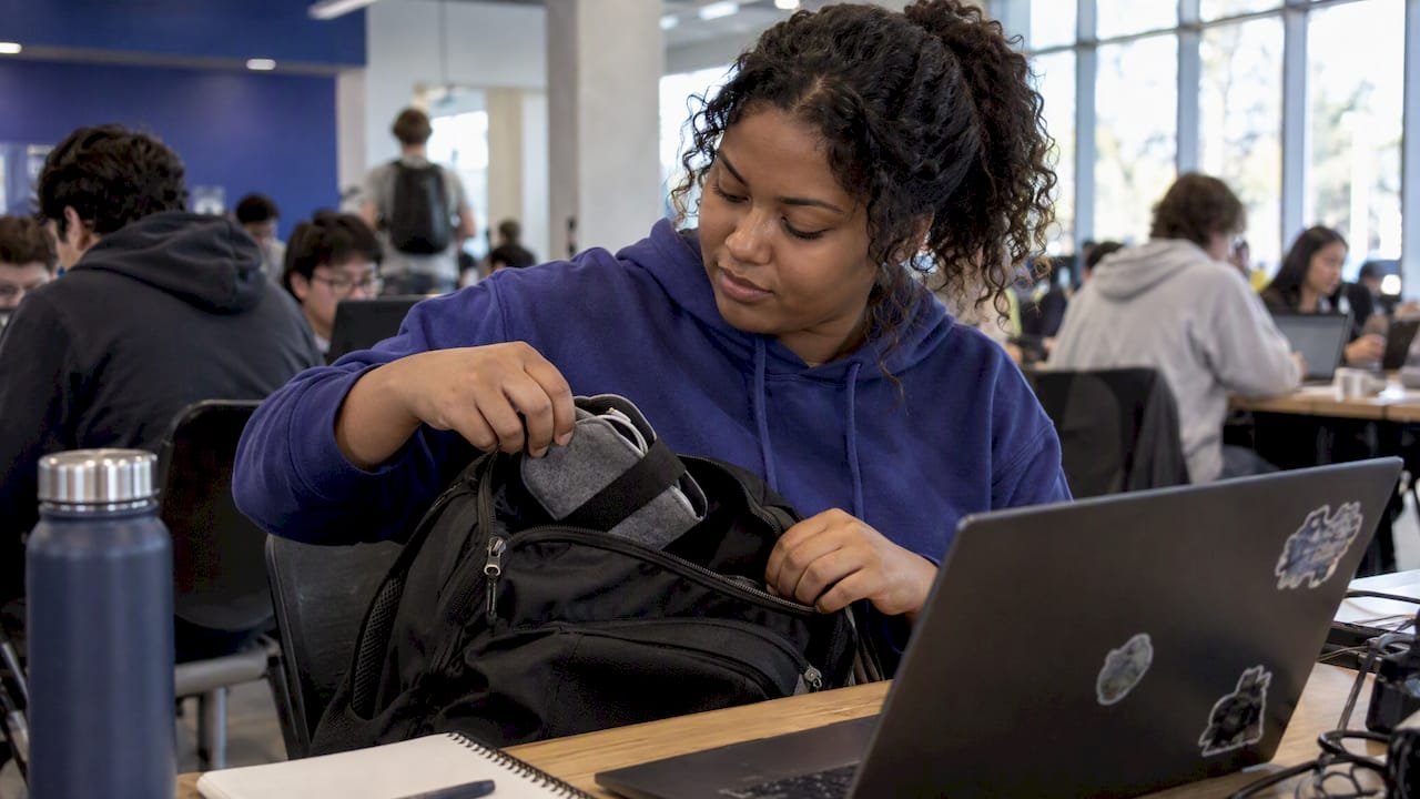 Developer sorting useful hackathon swag